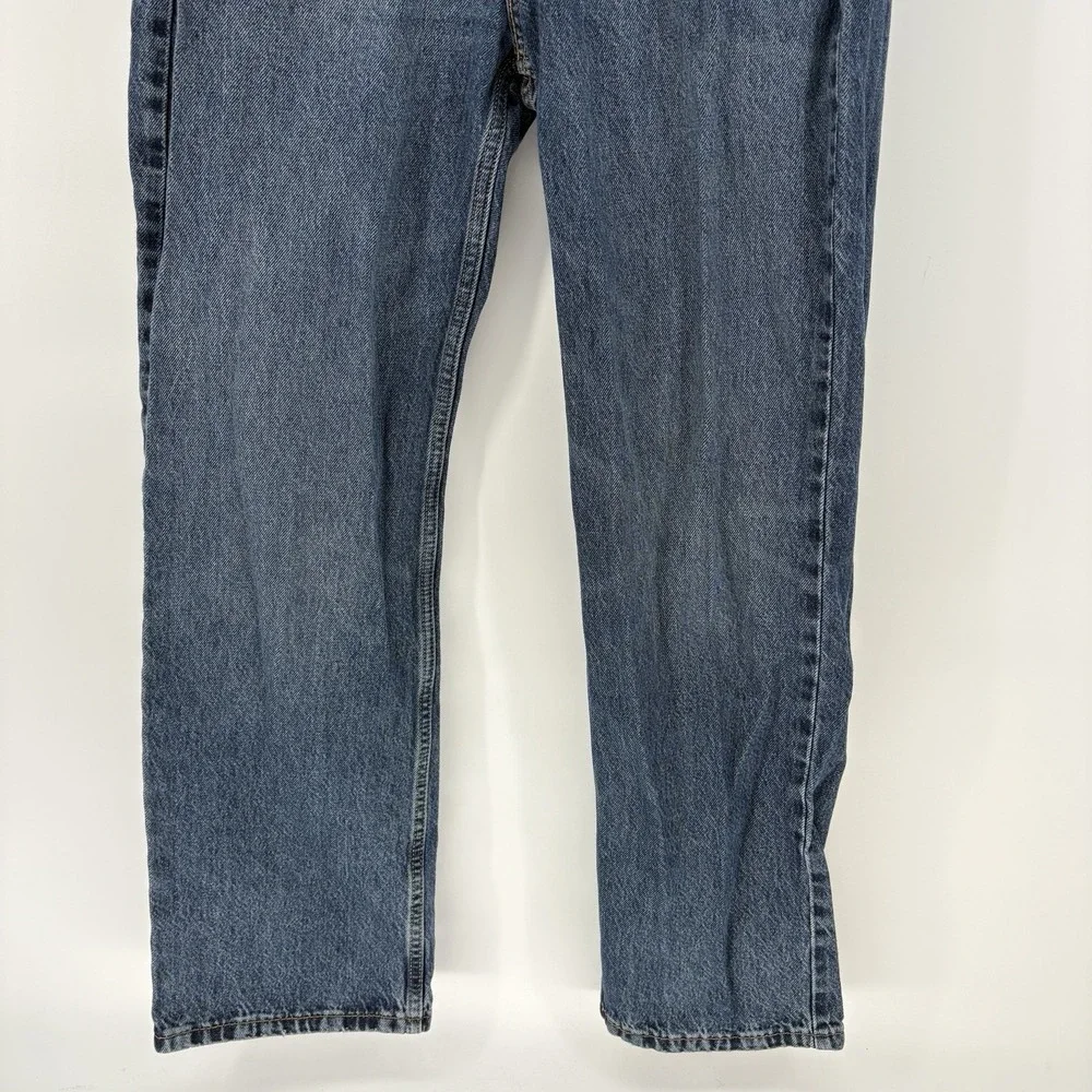Levis Jeans Mens (31X30) Blue 565 Loose Straight Fit Denim Stonewash Skater